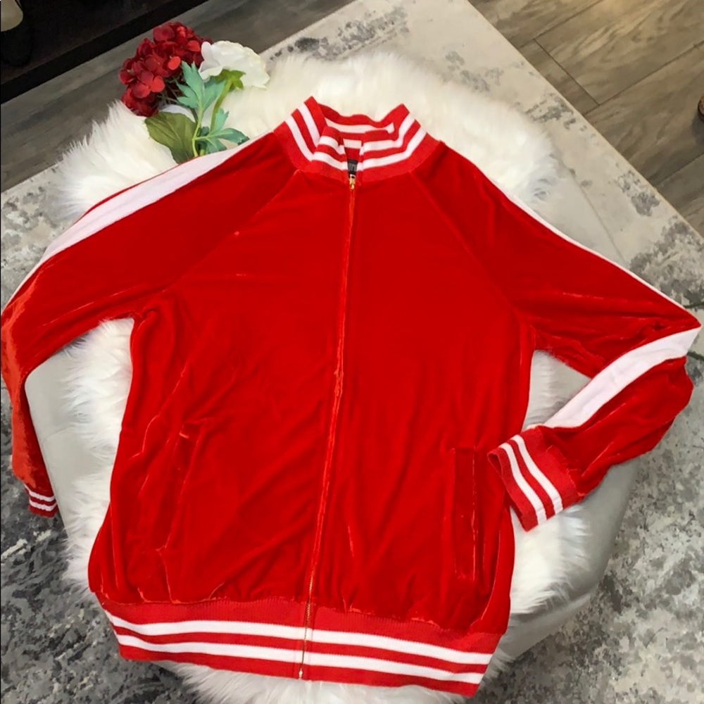 New! Velour Sequin Santa Christmas Jacket - Picture 2 of 4